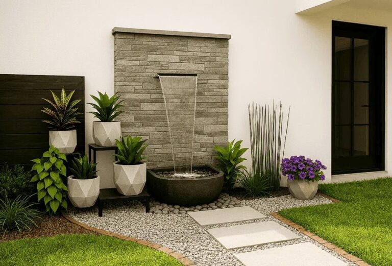 Pembuatan Hardscape dan Elemen Pendukung Taman