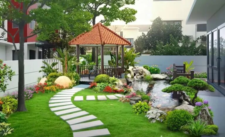 Perencanaan taman yang matang di surabay