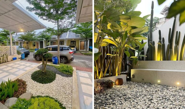taman depan dan belakang rumah surabaya